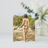 Bikini-model Briefkaart (Staand voorkant)