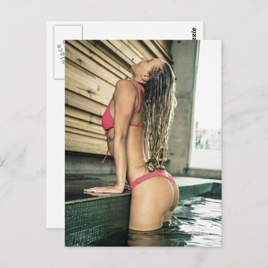 Bikini-model Briefkaart (Voorkant / Achterkant)