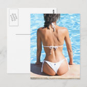 Bikini-model Briefkaart (Voorkant / Achterkant)