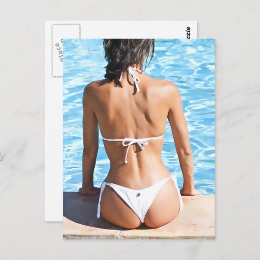 Bikini-model Briefkaart (Voorkant / Achterkant)