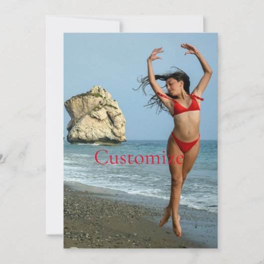 Bikini Model Dansend Thunder_Cove Kaart (Voorkant)