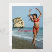 Bikini Model Dansend Thunder_Cove Kaart (Voorkant / Achterkant)