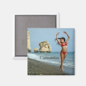 Bikini Model Dansend Thunder_Cove Magneet (Voorkant / Achterkant)