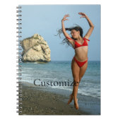 Bikini Model Dansend Thunder_Cove Notitieboek (Voorkant)