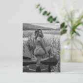 Bikini Model Photo Briefkaart (Staand voorkant)
