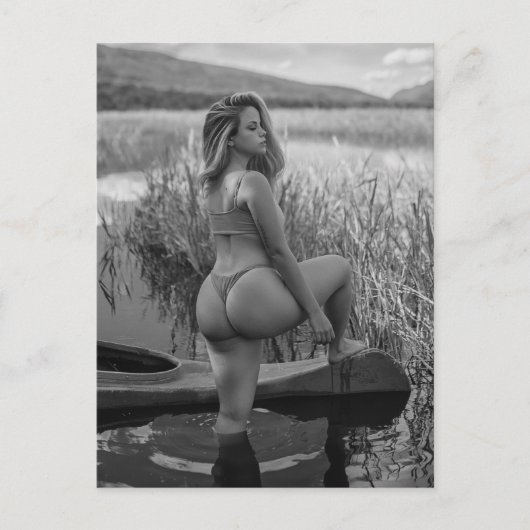 Bikini Model Photo Briefkaart (Voorkant)