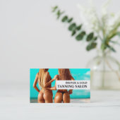 Bikini Models, Tanning Salon Visitekaartje (Staand voorkant)