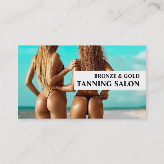 Bikini Models, Tanning Salon Visitekaartje (Voorkant)