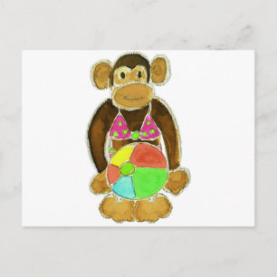 Bikini Monkey Briefkaart