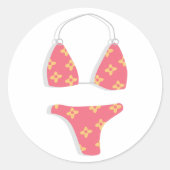 Bikini Ronde Sticker (Voorkant)