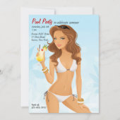 Bikini Schoonheid Uitnodiging (Voorkant)