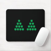 Bikini stijl Shamrock Ierse St. Patrick's Dag Funn Muismat (Met muis)