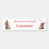 Bikini strand meisje Thunder_Cove Bumpersticker (Voorkant)