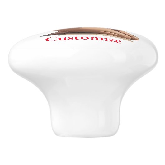 Bikini strand meisje Thunder_Cove Keramische Knop (Zijkant)