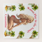 Bikini strand meisje Thunder_Cove Legpuzzel (Horizontaal)