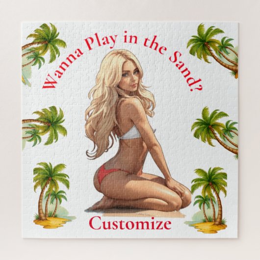 Bikini strand meisje Thunder_Cove Legpuzzel (Verticaal)