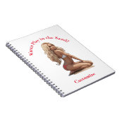 Bikini strand meisje Thunder_Cove Notitieboek (Rechterzijde)