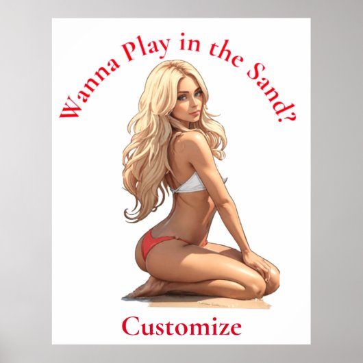 Bikini strand meisje Thunder_Cove Poster (Voorkant)