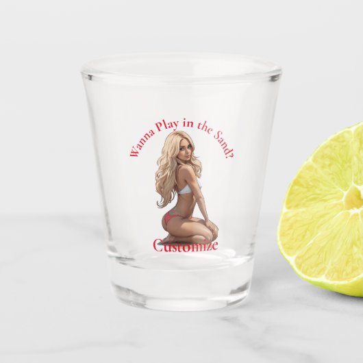 Bikini strand meisje Thunder_Cove Shot Glas (Voorkant)