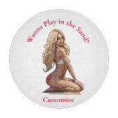 Bikini strand meisje Thunder_Cove Snijplank (Voorkant)