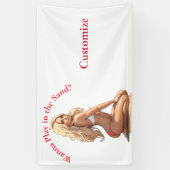 Bikini strand meisje Thunder_Cove Spandoek (Verticaal)