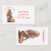 Bikini strand meisje Thunder_Cove Visitekaartje (Voorkant / Achterkant)