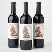 Bikini strand meisje Thunder_Cove Wijn Etiket (Flessen)