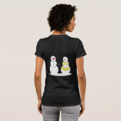 Bikini Time Snowmen T-shirt (Achterkant volledig)