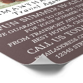 Bikini vakantie, reisagent Adverteren Poster (Hoek)