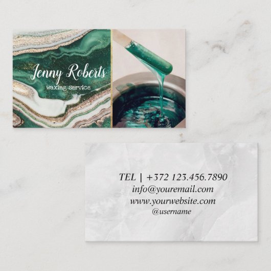 Bikini Wax Visitekaartje (Voorkant / Achterkant)