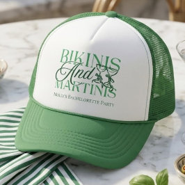 Bikinibad en Martinis Vrijgezellenfeest Strand Bru Trucker Pet