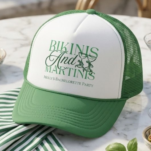 Bikinibadjes en Martinis Strand Bruidsmeisjesuitje Trucker Pet