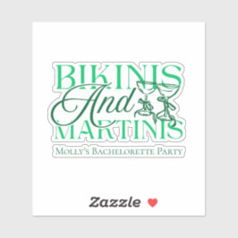 Bikinibroeken en Martinis – Op maat gemaakte vrijg Sticker
