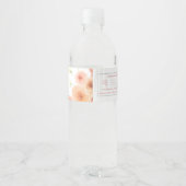 Bikinibroekjes en Bellini's vrijgezellenfeest Waterfles Etiket (Achterkant)