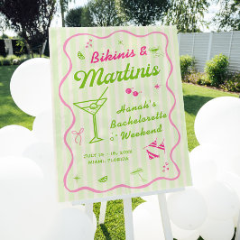 Bikinibroekjes en Martinis Bach-feest Verwelkoming Acryl Bord