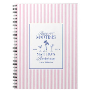 Bikinibroekjes en martini's Elegante vintage vrijg Notitieboek