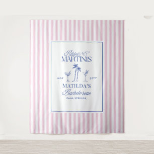 Bikinibroekjes en martini's Elegante vintage vrijg Wandkleed