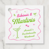 Bikinibroekjes en Martins Meidenavakantie Bedankjes Labels (Voorkant)