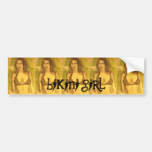 bikinimeisje bumpersticker