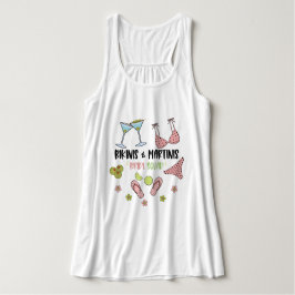 Bikinis and Martinis Bride Squad Beach Vibes Tanktop