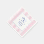 Bikinis and martinis Elegant vintage bachelorette Servet (Hoek)