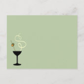 Bikinis and Martinis Pool Party Invitation Uitnodiging Briefkaart (Achterkant)