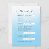 Bikinis and Martinis Tropical Bachelorette Weekend Kaart (Achterkant)