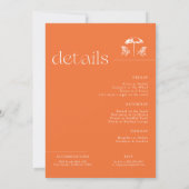 Bikini's & Bellini's Bachelorette Social Club Kaart (Achterkant)