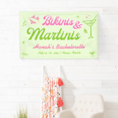 Bikinis en Martinis Bach-feest Welkom Spandoek (Insitu)