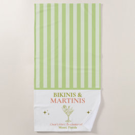 Bikinis en Martinis Bachelorette Bach Strandlaken