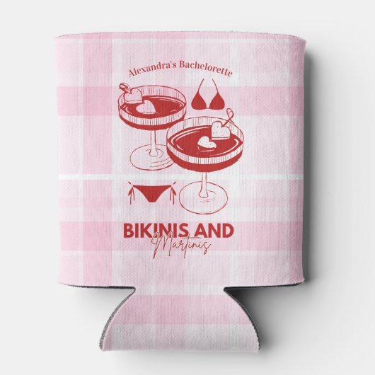 Bikini's en Martinis Bachelorette Blikjeskoeler (Achterkant)
