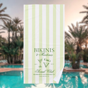 Bikini's en Martinis Bachelorette Strandlaken