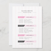 Bikinis en Martinis Bachelorette-weekend Kaart (Achterkant)