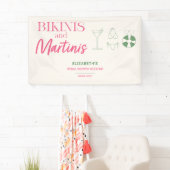 Bikinis en Martinis Bruidsuitje Weekend Strand Spandoek (Insitu)